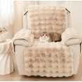thumbnail image 3 of Fundas para Sillón Reclinable de Piel Sintética, Funda Antideslizante para Sofá Reclinable Suave y Cómoda, Lavable, Funda para Sofá Reclinable con Correas Elásticas, Protector de Muebles para Niños, 3 of 8