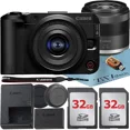 thumbnail image 1 of Canon EOS R50 V Mirrorless Camera with 14-30mm lens + 2 Pack 32GB Memory Card + ZeeTech Accessory Bundle, 1 of 5