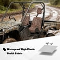 thumbnail image 3 of KUIFORTI Brown Camo UTV seat covers Easy Installation Soft Seat Cover with Headrest Covers Rhino UTV Accessories Compatible with Yamaha Rhino 700 660 450 2004-2021, 3 of 6