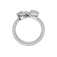 thumbnail image 5 of 1.10 Carat Excellent Radiant & Pear Cut Real Diamond New Design Two Stone Ring for Wedding and Engagement Solid 950 Platinum Size 11, 5 of 9