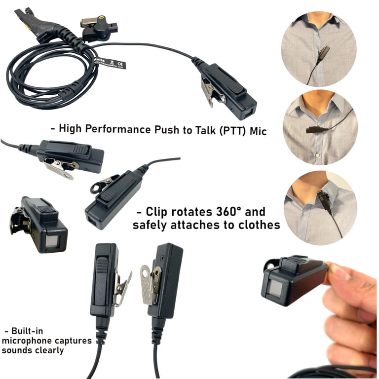 スマホアクセサリー Earpod Amazon.com: STDGOVE 2-way Radio Accessories Earpiece Ear Piece