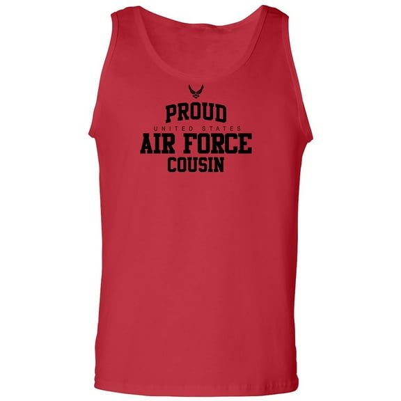Proud Air Force COUSIN Adult Tank Top