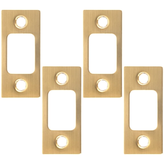REACHISE 4pcs Door Reinforcement Plate Door Lock Repair Backplate Stainless Steel Door Strike Plates