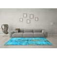 thumbnail image 3 of Ahgly Company Indoor Rectangle Oriental Light Blue Industrial Area Rugs, 5' x 8', 3 of 4