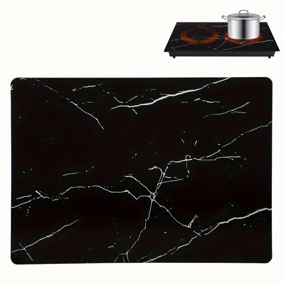 QJUHUNG Grand Tapis Protecteur en Silicone Résistant aux Rayures pour Cuisinière à Induction - Couverture Multifonctionnelle pour Cuisinière de Cuisine 20.5”x30.7”