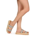 thumbnail image 6 of Bamboo Flatform  Double Strap Slide Sandal 20128, 6 of 6
