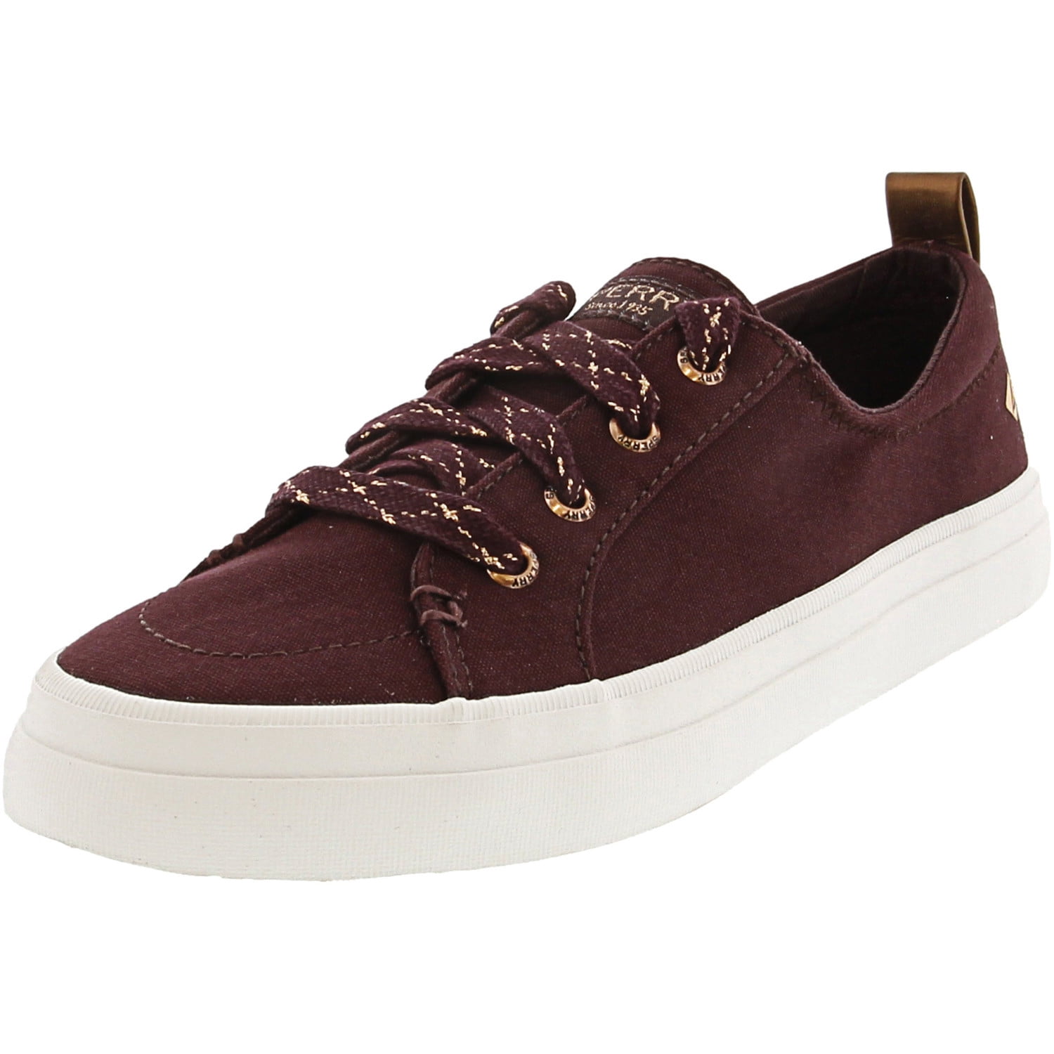 Sperry Women's Crest Vibe Canvas Wine Ankle-High Sneaker - 5.5M ...