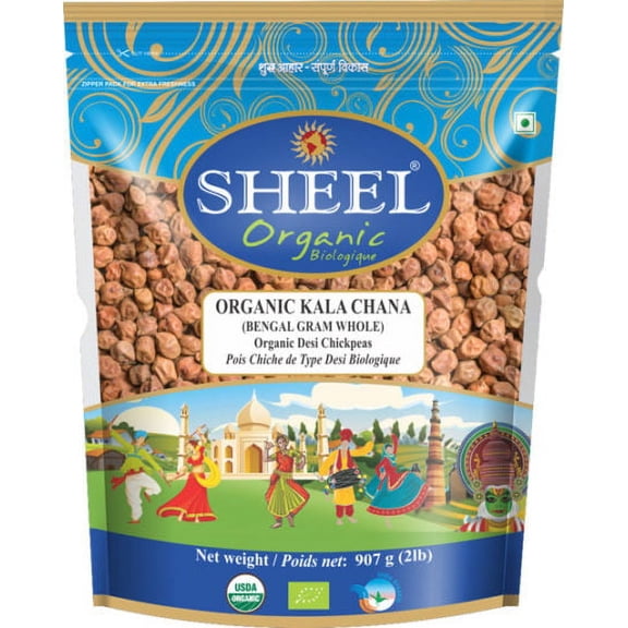 Sheel Organic Bengal Gram Whole / Kala Chana 2 lbs