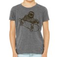 thumbnail image 1 of Kids Sloth T-Shirt de Planche à Roulettes, Vêtements Graphiques d'Animaux pour Jeunes, 1 of 3