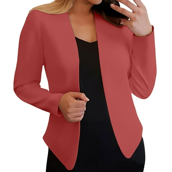 Pyhlmscde Women Cardigan Sweater Chunky Jacket Coat Fall Outwear Trendy Outfits, Business Casual Outfits for Women, Suit Jackets for Women, Women's Blazers & Suit Jackets A L