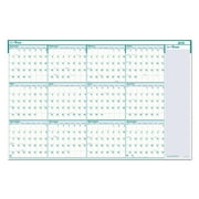 House of Doolittle Recycled Express Track Reversible/Erasable Yearly Wall Calendar, 24 x 37, 2018