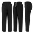 thumbnail image 5 of Men Cargo Scrub Pants Classic Straight Leg Fit Multi Pockets 4 Way Stretch Anti Wrinkle Moisture Wicking, 5 of 7