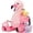 Flamingo-Pink, variant on MorisMos 21.7in Giant Dragon Plush Set, Big Dragon Stuffed Animal with Babies