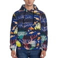 thumbnail image 2 of Bingfone Sea Inhabitans And Herb Men'S Drawstring Hoodie Long Sleeve Pocket Sweatshirts-Small, 2 of 9