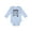AE-Light Blue, variant on Little Cousin with Arrows Boys or Girls Long Sleeve Baby Bodysuit
