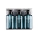 thumbnail image 1 of Botella de viaje PET 300ml vacío Ducha recargable Dispensador de gel de gel de ancho Raíz reutilizable Lavado de cuerpo Cocina Contenedor Gris Azul 3 paquetes Methold HA012723-02, 1 of 7