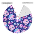 thumbnail image 2 of Pofeuu colorful Skull mushroom rainbow Print Christmas Tree Skirt, Merry Christmas Skirt Xmas Tree Ornaments for Xmas Holiday Party Decorations-48", 2 of 7