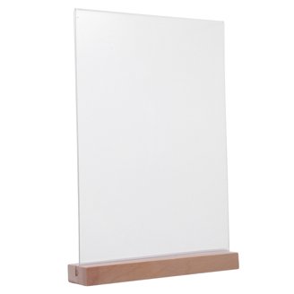 12PK 5 X 7" Clear Acrylic Sign Holder With Slant Back