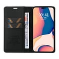 thumbnail image 4 of Allytech For iPhone 13 6.1 inch Slim Wallet Case,Luxury Solid Color PU Leather Magnetic Closure Flip Folio Kickstand Card Slots Soft TPU 360 Protection Shockproof Cover.For iPhone 13,Black, 4 of 11
