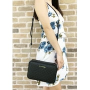 Michael Kors Jet Set Large East West Crossbody Black MK Signature