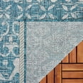 thumbnail image 5 of SAFAVIEH Courtyard Anson Geometric Indoor/Outdoor Area Rug, Teal/Grey, 8' x 11', 5 of 9