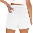 thumbnail image 2 of Vedolay Shorts for Women Plus Size Short for Womens Plus Size Sport Knit Short,White XL, 2 of 5