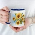 thumbnail image 5 of CafePress - Sunflower Mug - 11 oz Ceramic Mug - Novelty Coffee Tea Cup, 5 of 6