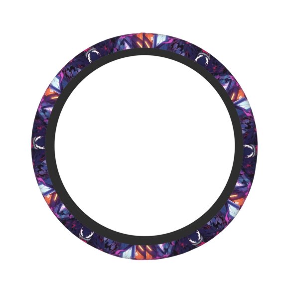 Anime Character Man Elastic Steering Wheel Cover Stylish Neoprene Decorative Car Accessories for Universal Auto
