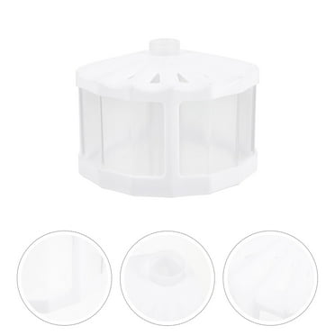 Raindrops Durable Plastic Fish Bowl for Home White Small Desktop Aquarium Tank 3.5 Gallons