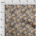 thumbnail image 2 of oneOone Polyester Spandex Yellow Fabric Abstract Floral Sewing Material Print Fabric By The Yard 56 Inch Wide-1ra, 2 of 5