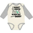 thumbnail image 3 of Inktastic I Want To Grow up To Be a Scientist Like My Daddy Boys or Girls Long Sleeve Baby Bodysuit, 3 of 5