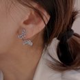 thumbnail image 2 of SIYUE ~ 2022 nuevos pendientes voladores de mariposa de diamante flash de moda 925 plata TFixol  Aretes, 2 of 7