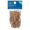 Hello Hobby Clothespins Wood 1" Mini Gold, 36 Pieces