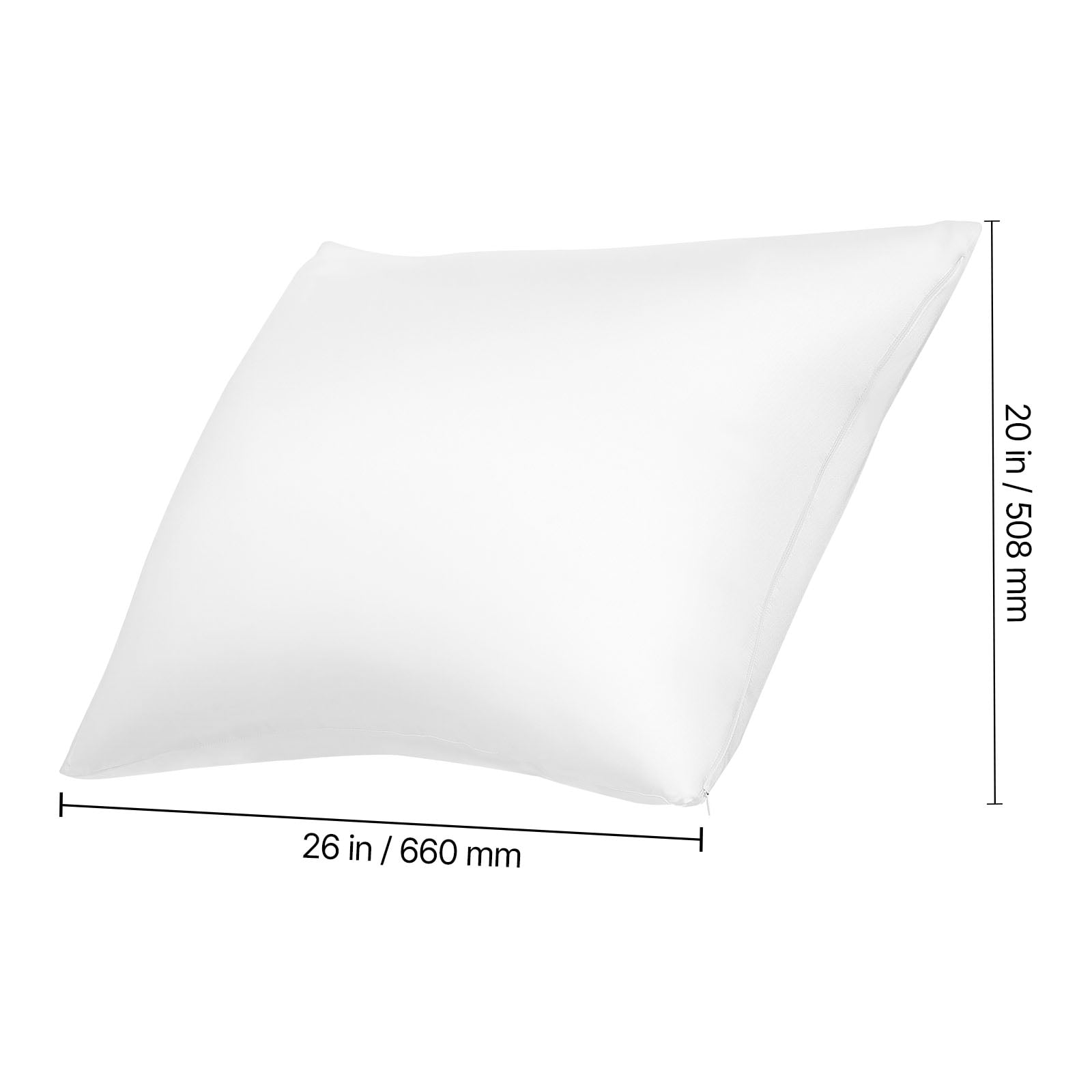 VEVOR Silk Pillowcase, 100% Pure Mulberry Silk Pillow Case, 26 in x 20 in Standard Silky Pillow Case for Hair and Skin, Smooth, Soft and Breathable Pillowcase with Hidden Zipper, for Sleeping
