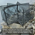 thumbnail image 6 of Drasry Fishing Bait Trap Fish Minnow Crayfish Crawdad Shrimp Black 6 Hole Foldable Cast Net Dip Cage, 6 of 7