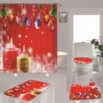 thumbnail image 1 of Cortina de ducha de poliéster con impresión digital 3D, regalo de Navidad, cortina de ducha de baño de poliéster con impresión digital HD de Navidad, 1 of 6