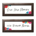 thumbnail image 1 of Gango Home Decor Contemporary La La Llama VIII & IX by Jenaya Jackson (Ready to Hang); Two 18x6in Brown Framed Prints, 1 of 5