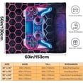 thumbnail image 6 of Gaming Blankets, Gamer Blankets for Teenage Boys Teen Men Adults Boyfriend Video Game Blanket, Soft Videogame Blanket Fleece Cozy Video Game Throw Blankets Gift for Video Game Lovers, 40 x 50 Inches, 6 of 6