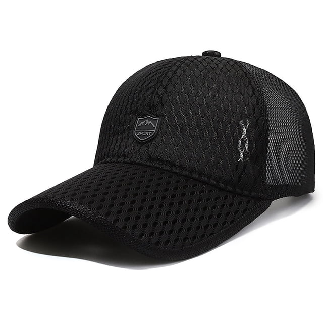 Men Outdoor Long Brim Sunshade Sunscreen Hat Mesh Breathable Baseball Cap Peaked Hat