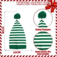 thumbnail image 3 of Adult Christmas Santa Hats Knitted Striped Beanie Hats Soft Warm Winter Caps for Women Men Xmas Holiday Clothing Accessory, 3 of 7