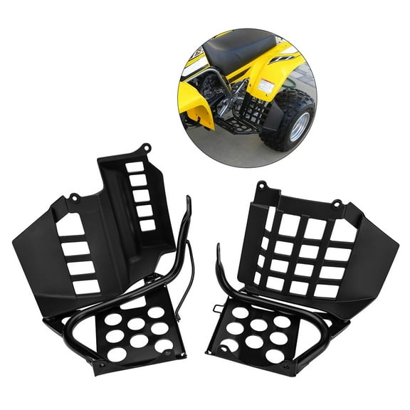M MATI Heel Guards Footrest for 1990-2006 Yamaha Banshee 350 YFZ350 LH and RH Nerf Bars