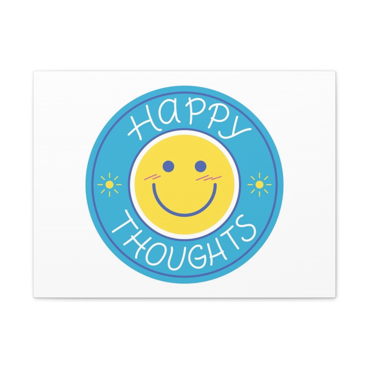 Inspirational Wall Art Happy Thoughts Motivation Wall Decor for Home ...