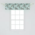 thumbnail image 2 of Ambesonne Vintage Window Valance, Royal Flower Arrangements, 54" X 12", Seafoam Rosewood, 2 of 3