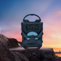 ZFYXGS Portable Bluetooth Speaker,Wireless Outdoor Speaker With Subwoofer,Bluetooth 5.0, TFCard,AUX Cable,USB Flash Drive,For Home,Outdoors,Camping