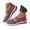 Purple, variant on Women Flat Shoes with Embroidery Floral Low Wedge Walking Casual Sneakers Elderly Summer Mesh Workout Slide Shoe Red Size 7.5
