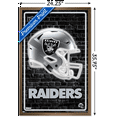 thumbnail image 3 of NFL Las Vegas Raiders - Neon Helmet 23 Wall Poster, 22.375" x 34" Framed, 3 of 5