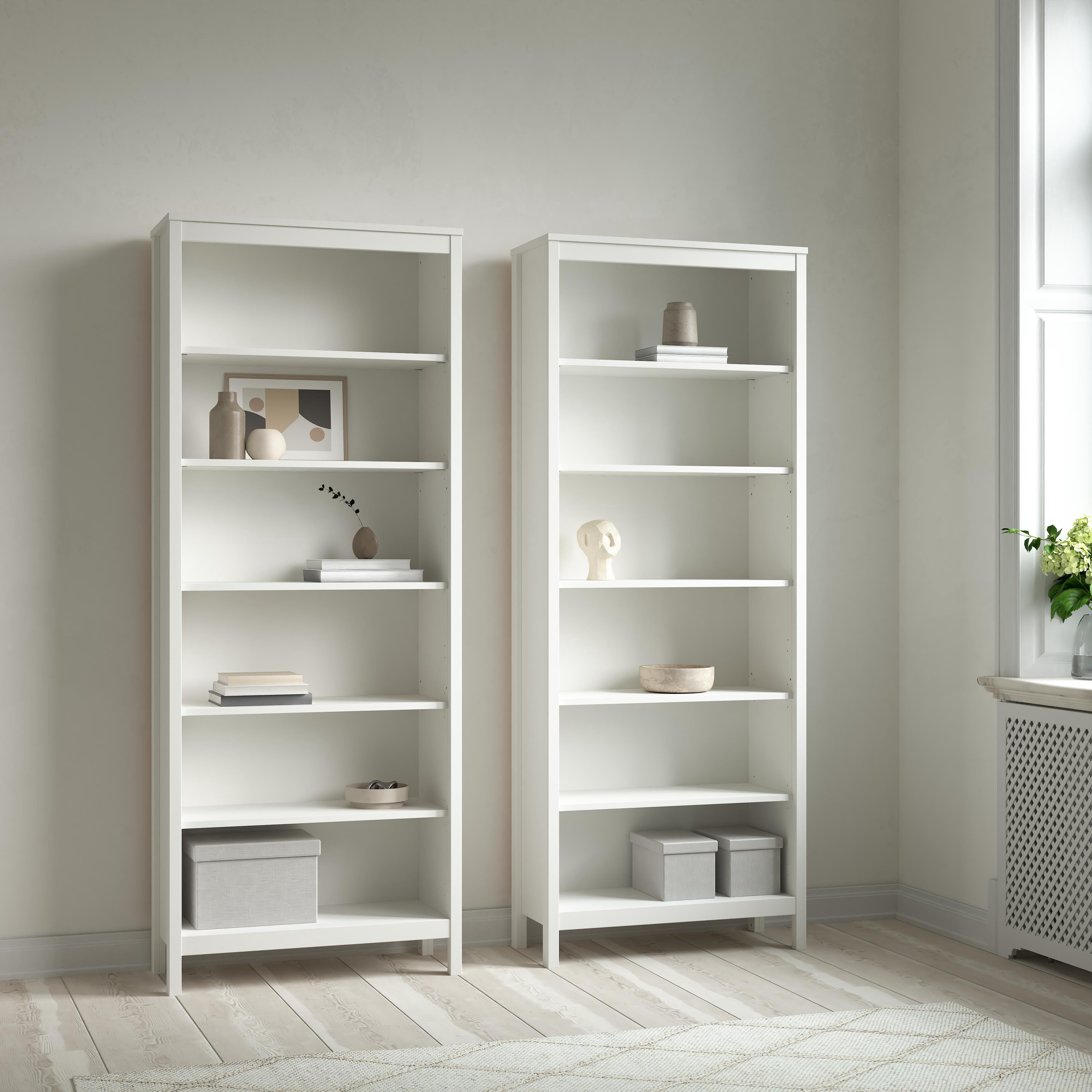 Tvilum Madrid 2-Piece Bookcase Set, White