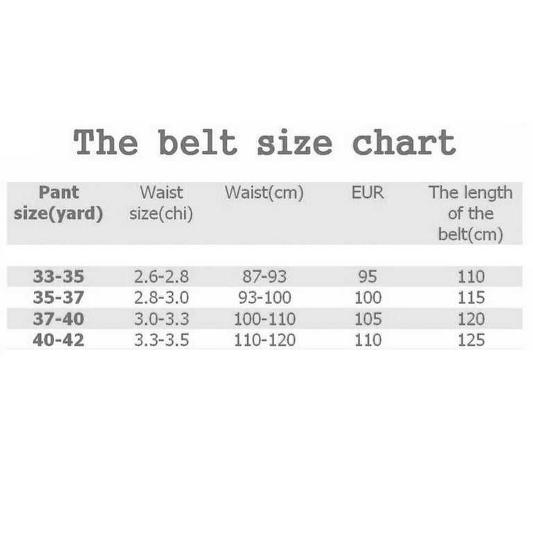 110 cm belt size sale