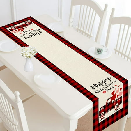 

Foraging dimple Valentine s Day Decoration Knitted Cloth Table Flag Table Cloth Table Decoration