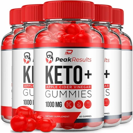 Peak Results Keto ACV Gummies Supplement – PeakResults Apple Cider Vinegar 1000MG, Reviews, 5 Pack, 300 Gummies